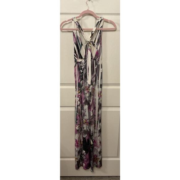 Doki Geki Women's Multicolor Floral Long Racerback Boho Maxi Dress, S - Picture 4 of 5